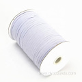 Braided elastic band (White, 1/8" Width),